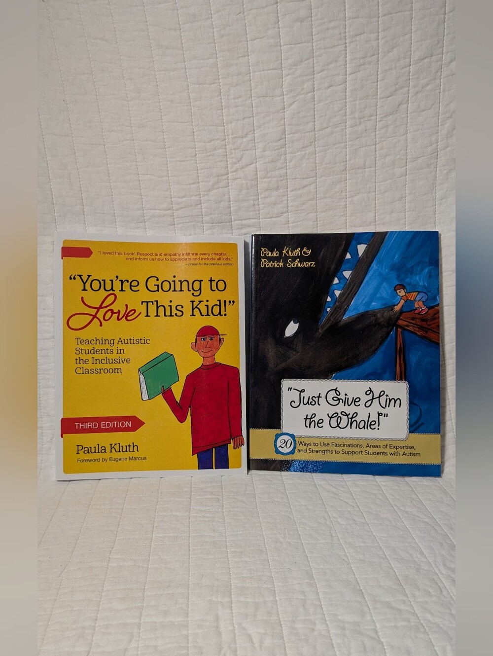 2x autism teaching aid books by Paula Kluth, PhD